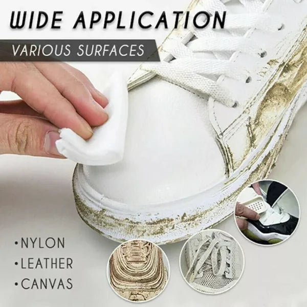 Disposable Shoe Cleaning Wipes – Quick Shine Wet Wipes (80 Pack) | Instant & Mess-Free Shoe Care
