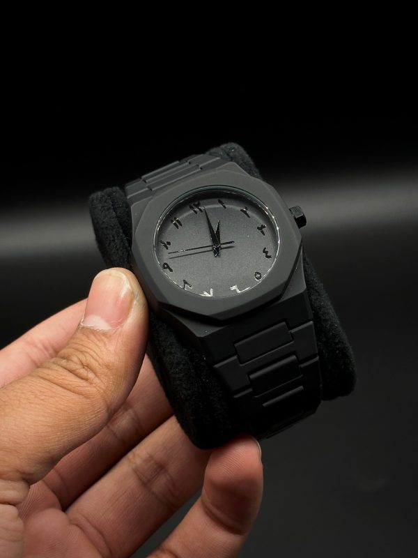 Full Black Aura Quartz Analog Watch for Men & Boys – Lightweight, Premium Quality & Stylish Design