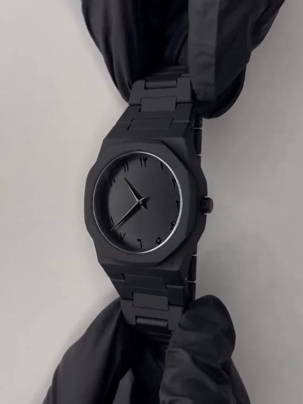 Full Black Aura Quartz Analog Watch for Men & Boys – Lightweight, Premium Quality & Stylish Design