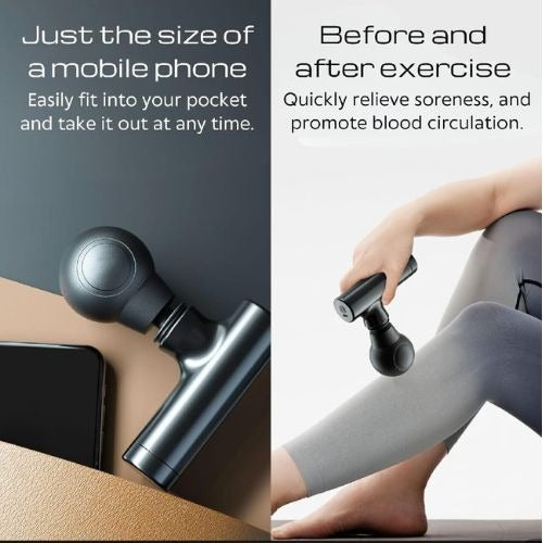 Rechargeable Facial Gun Massager – Portable Skincare Device with Type-C Charging & ABS Build