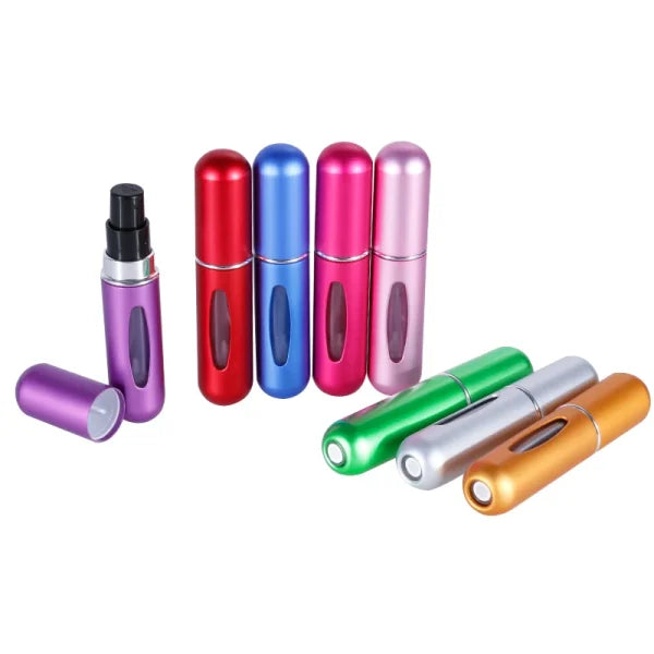 Refillable Mini Perfume Spray Bottle 5ml – Portable, Leak-Proof & Stylish Atomizer (Random Color)