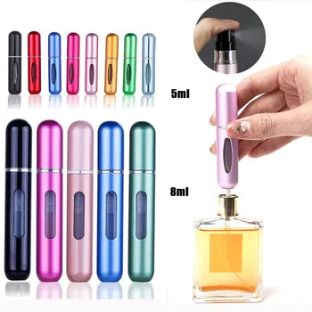 Refillable Mini Perfume Spray Bottle 5ml – Portable, Leak-Proof & Stylish Atomizer (Random Color)