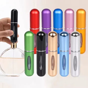 Refillable Mini Perfume Spray Bottle 5ml – Portable, Leak-Proof & Stylish Atomizer (Random Color)